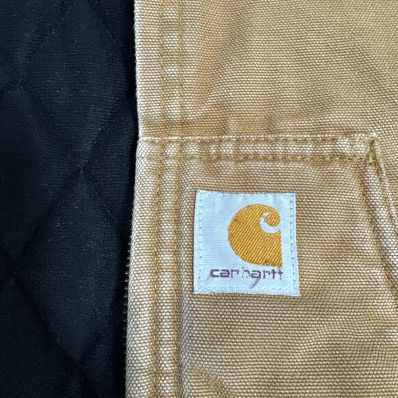 Carhartt Kids Heavy Duty Quilted Jacket Hooded Canvas Size XXS (4-5) Fall Winter - Picture 13 of 16